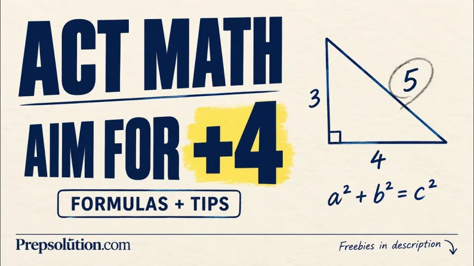 Which ACT Math Formulas Are Worth Memorizing and Which You Can Skip